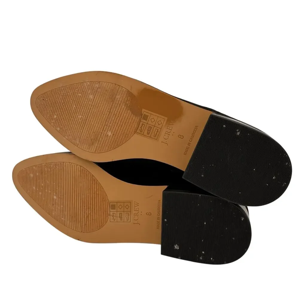 J. Crew Black Women's Suede ZipAnkle Booties Size 8